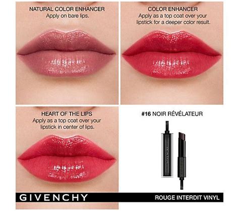 rouge interdit de la givenchy|givenchy rouge interdit temptation black.